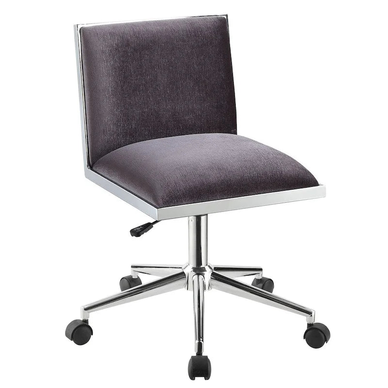 Chaise de bureau réglable en hauteur Ceto en tissu contemporain par Furniture of America