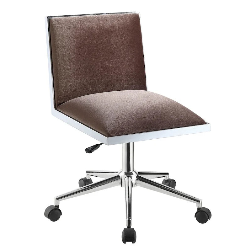 Chaise de bureau réglable en hauteur Ceto en tissu contemporain par Furniture of America
