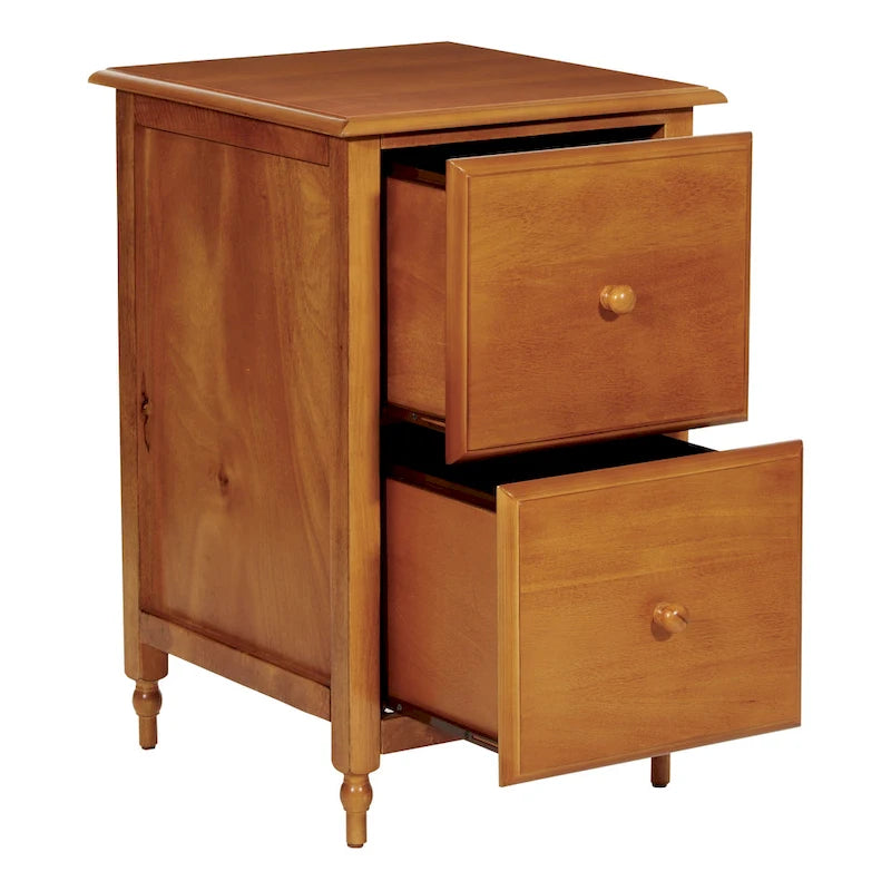 Classeur Knob Hill avec finition merisier antique