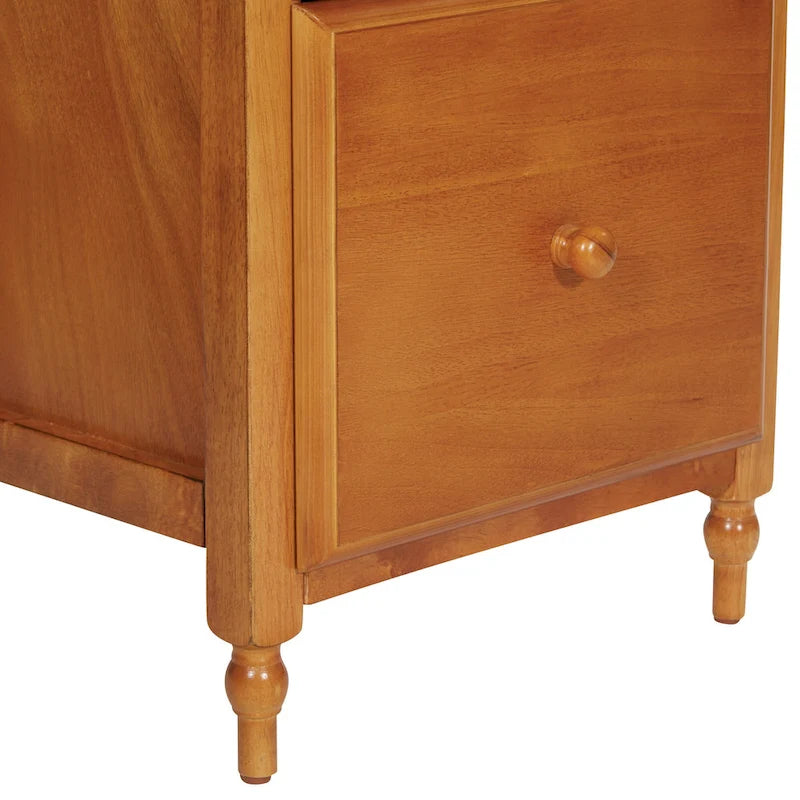 Classeur Knob Hill avec finition merisier antique