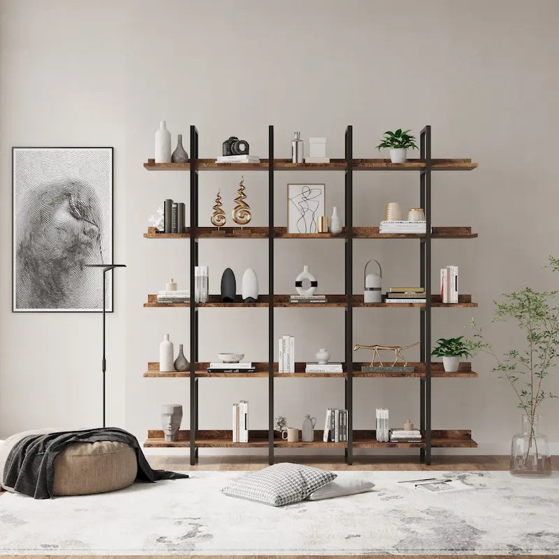 Bibliothèque à 5 niveaux pour bureau à domicile