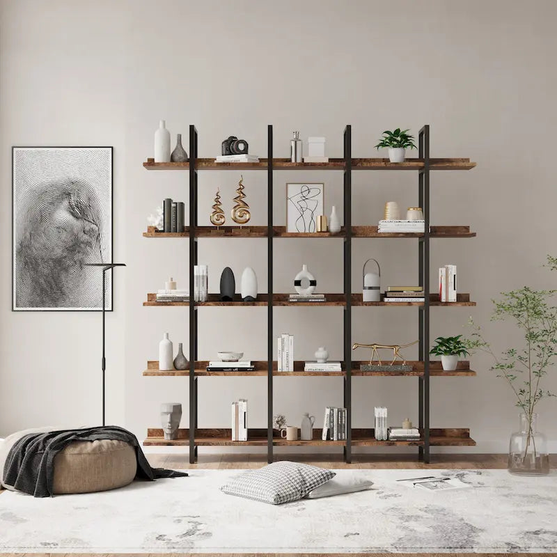 Bibliothèque à 5 niveaux pour bureau à domicile