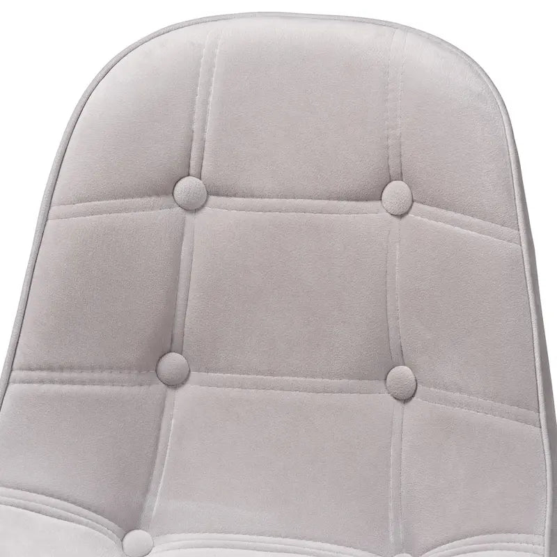 Chaise de bureau pivotante Kabira Contemporary Glam and Luxe en velours et métal doré