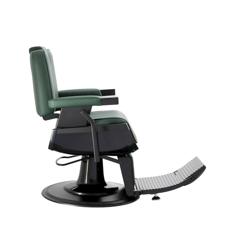 Fauteuil de barbier inclinable SHERMAN Heavy Duty, vert