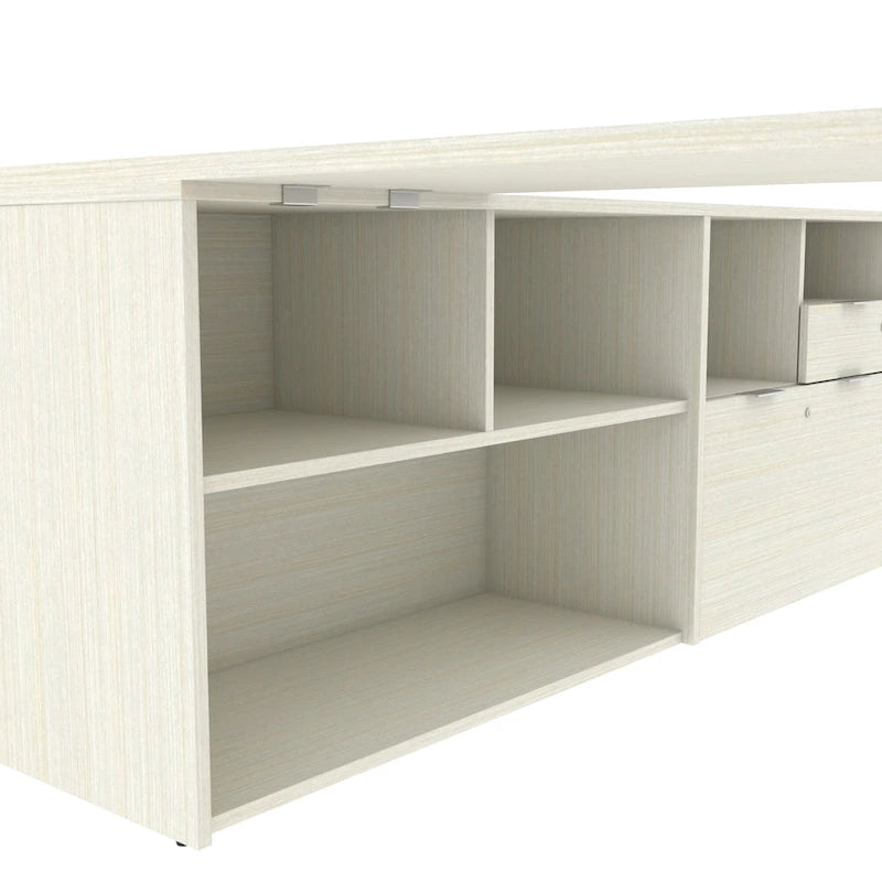 Bureau en U Bestar i3 Plus avec deux tiroirs