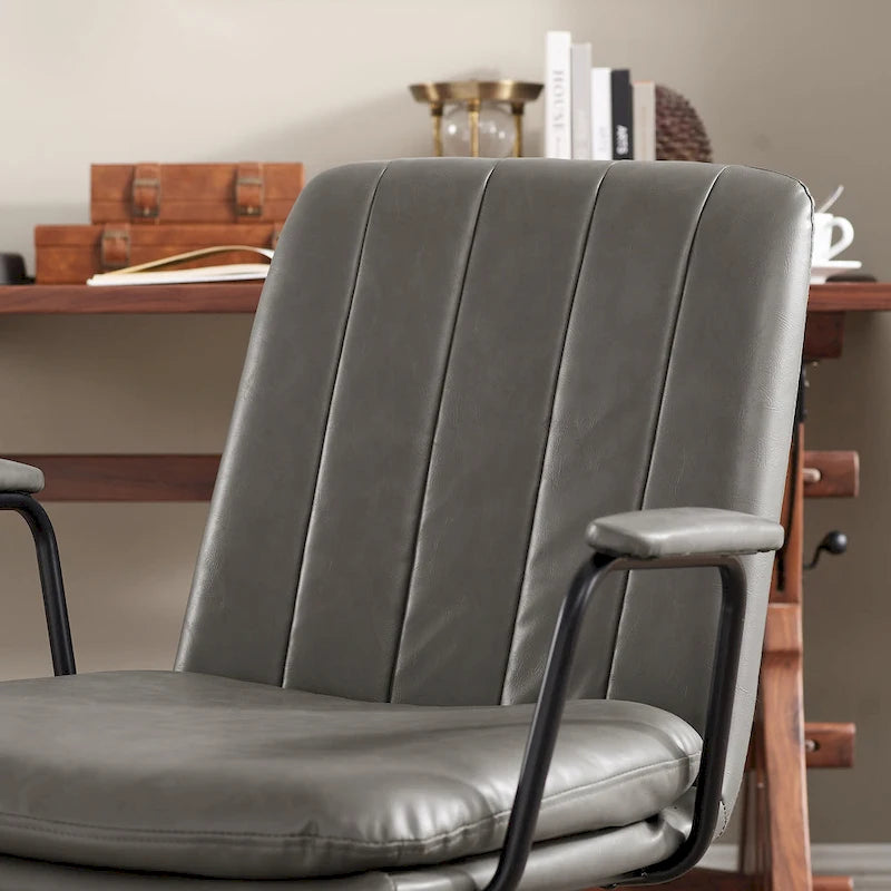 Chaise de bureau pivotante Art Leon de style Mid-century, lot de 2