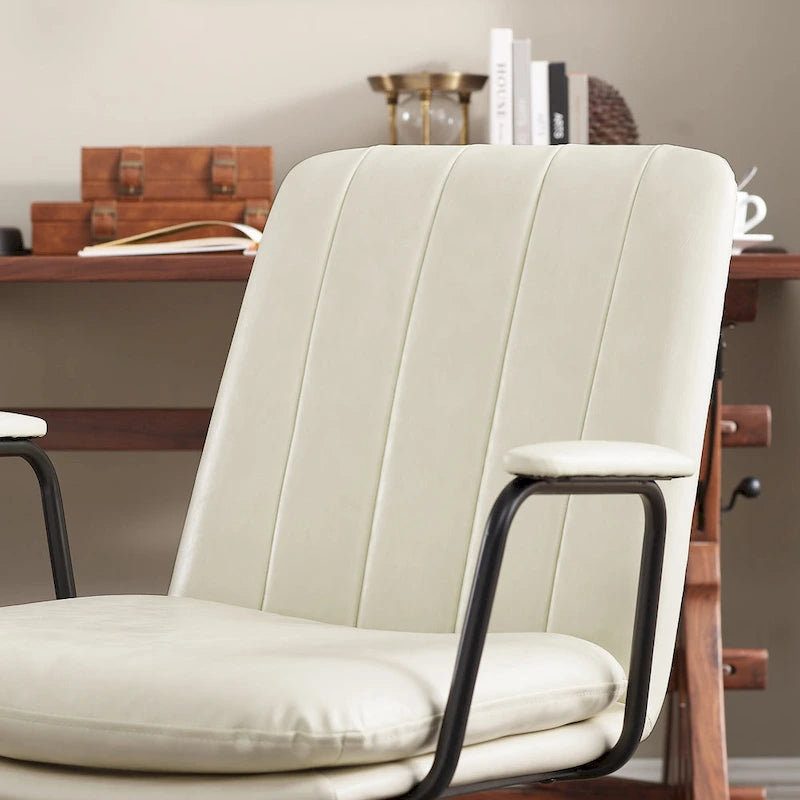 Chaise de bureau pivotante Art Leon de style Mid-century, lot de 2