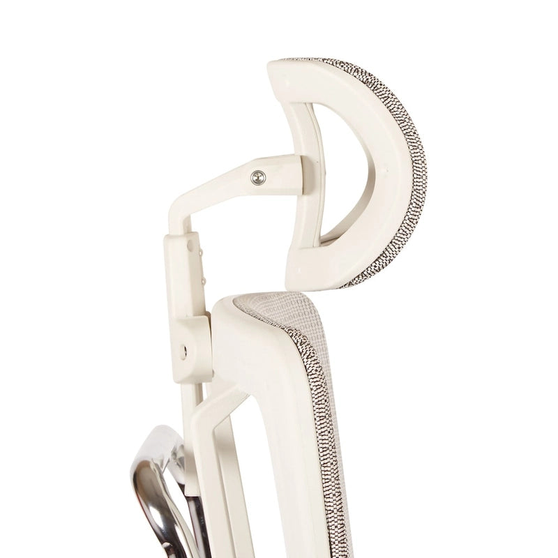 Fauteuil de bureau de direction Proline II en maille verticale blanche respirante