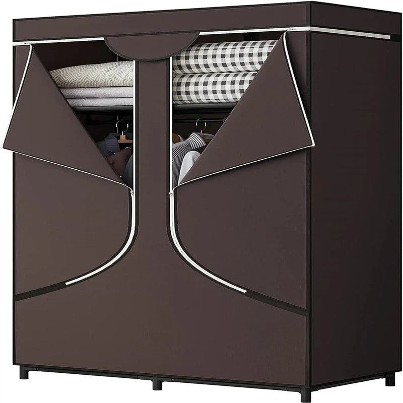 Armoire de rangement portable en tissu - 17,7P x 34,6L x 66,1H