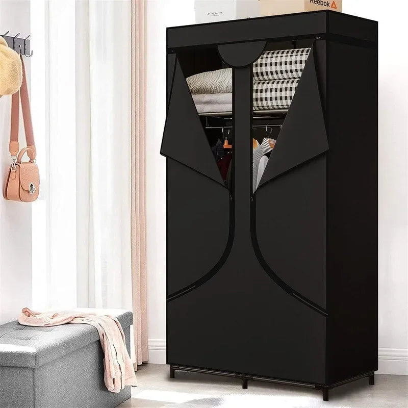 Armoire de rangement portable en tissu - 17,7P x 34,6L x 66,1H