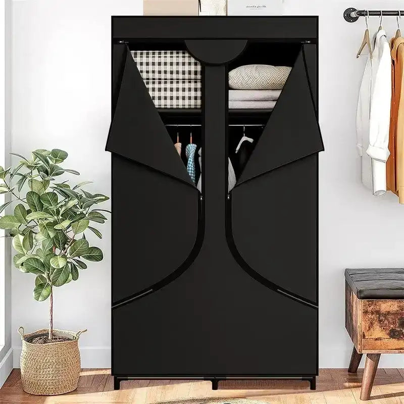 Armoire de rangement portable en tissu - 17,7P x 34,6L x 66,1H