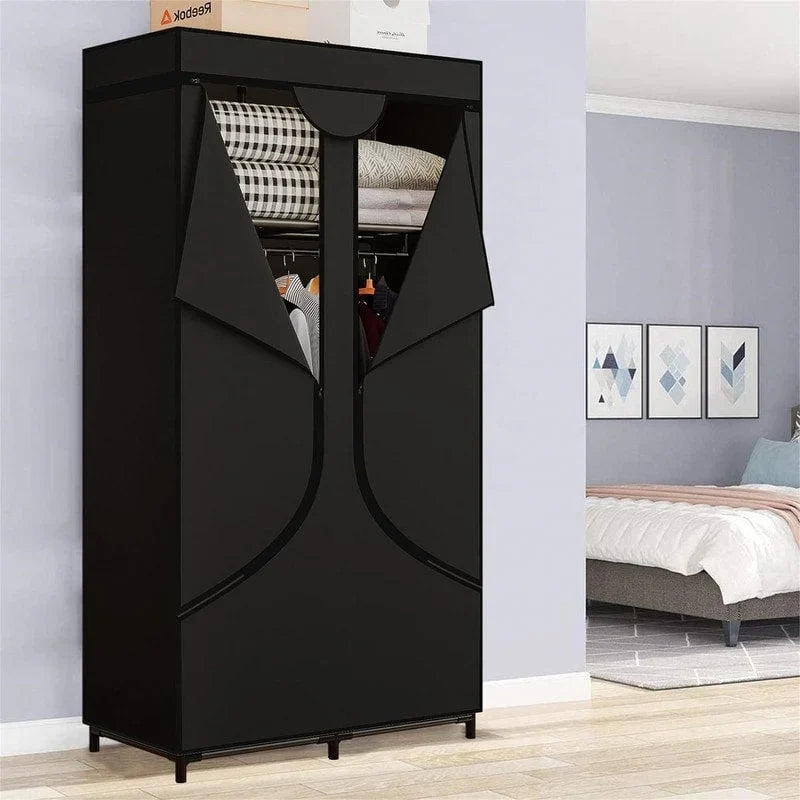 Armoire de rangement portable en tissu - 17,7P x 34,6L x 66,1H