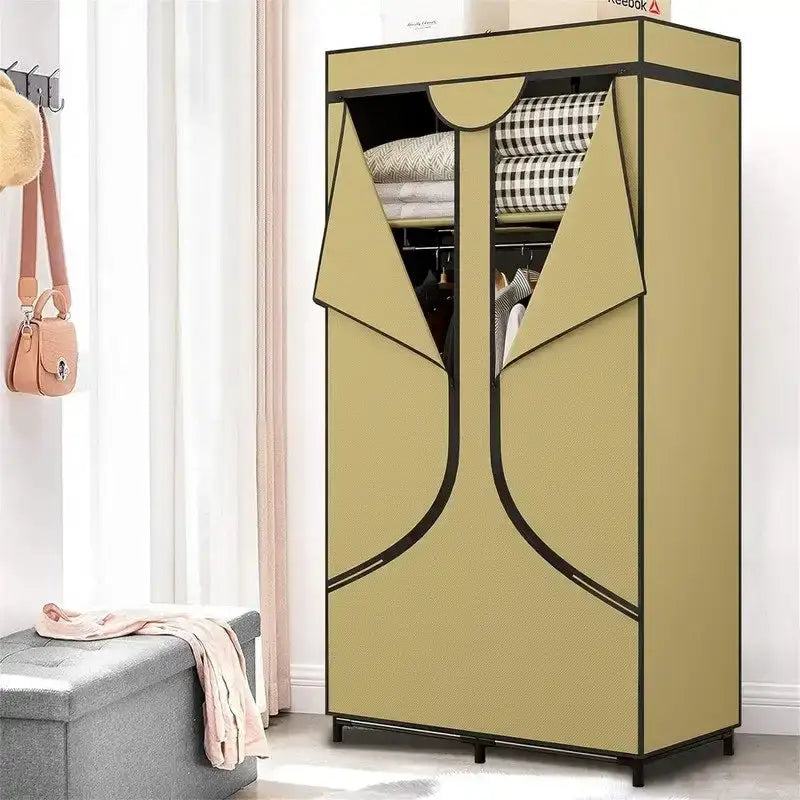 Armoire de rangement portable en tissu - 17,7P x 34,6L x 66,1H