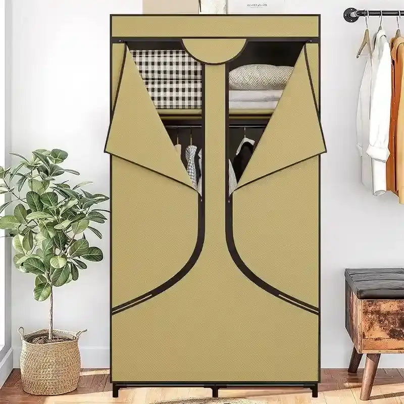 Armoire de rangement portable en tissu - 17,7P x 34,6L x 66,1H