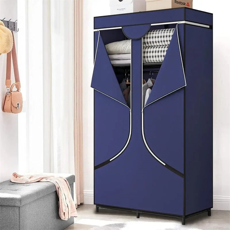 Armoire de rangement portable en tissu - 17,7P x 34,6L x 66,1H