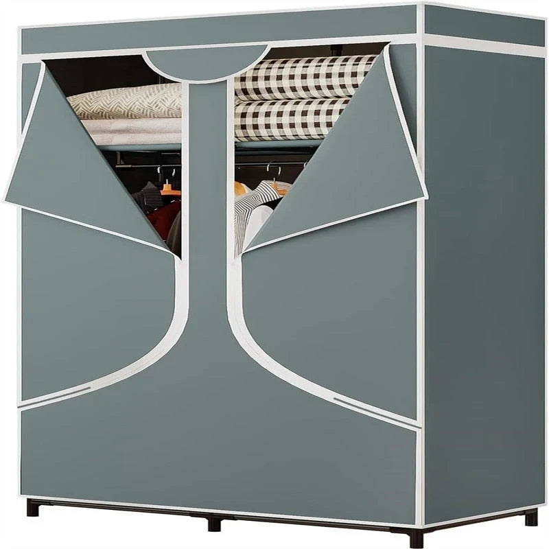Armoire de rangement portable en tissu - 17,7P x 34,6L x 66,1H