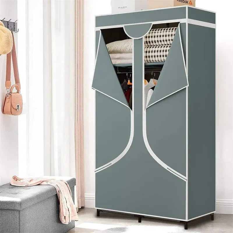 Armoire de rangement portable en tissu - 17,7P x 34,6L x 66,1H
