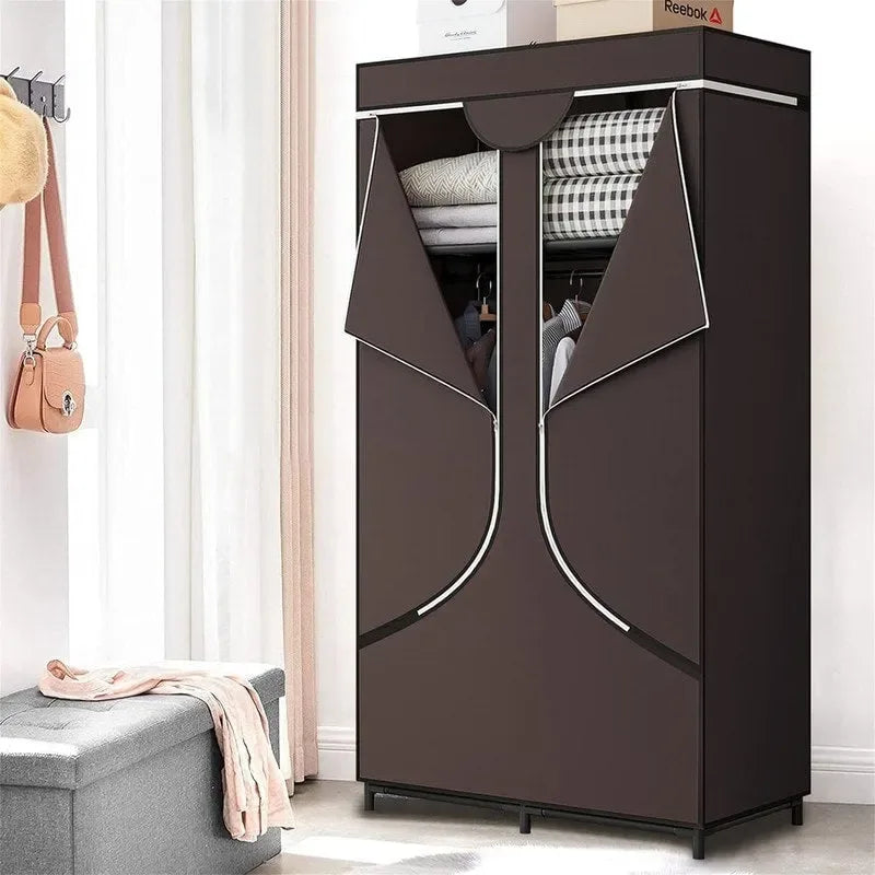 Armoire de rangement portable en tissu - 17,7P x 34,6L x 66,1H