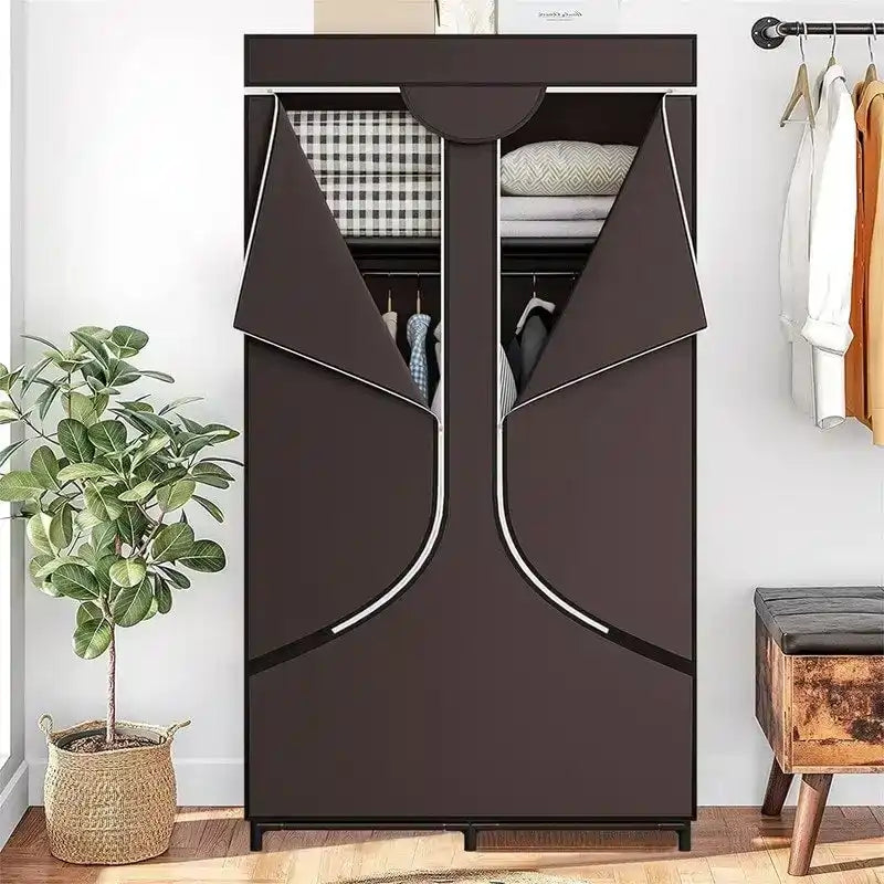 Armoire de rangement portable en tissu - 17,7P x 34,6L x 66,1H