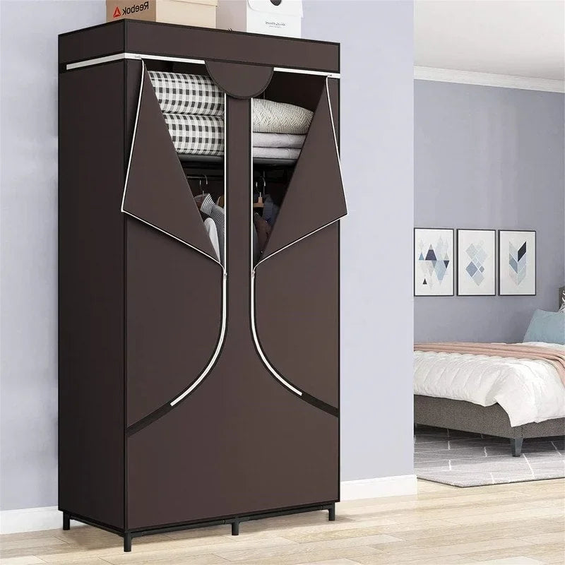 Armoire de rangement portable en tissu - 17,7P x 34,6L x 66,1H