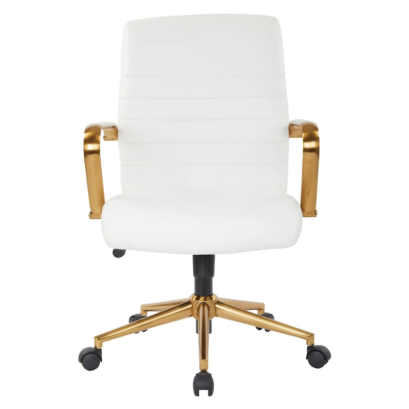 Chaise Baldwin mi-dossier en similicuir