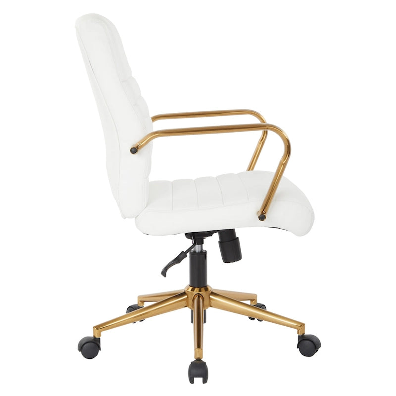 Chaise Baldwin mi-dossier en similicuir