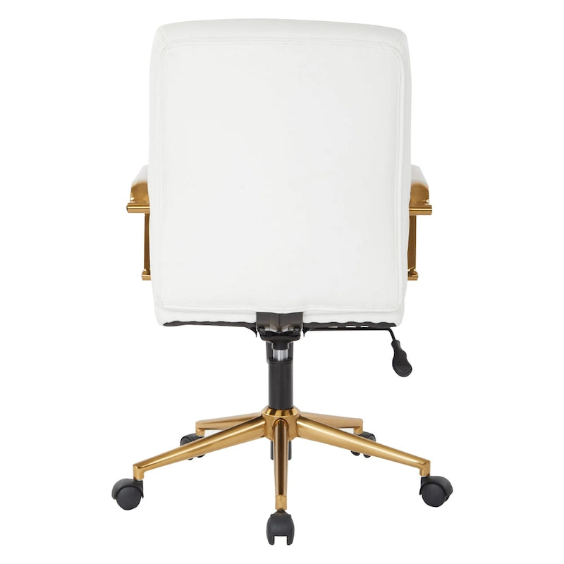 Chaise Baldwin mi-dossier en similicuir