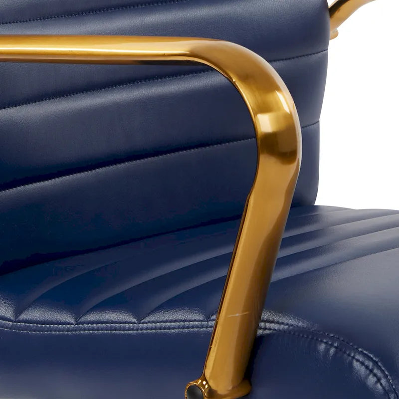 Chaise Baldwin mi-dossier en similicuir