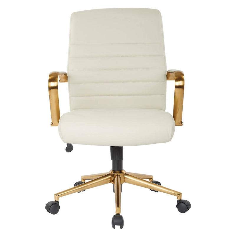 Chaise Baldwin mi-dossier en similicuir