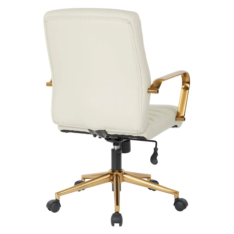 Chaise Baldwin mi-dossier en similicuir