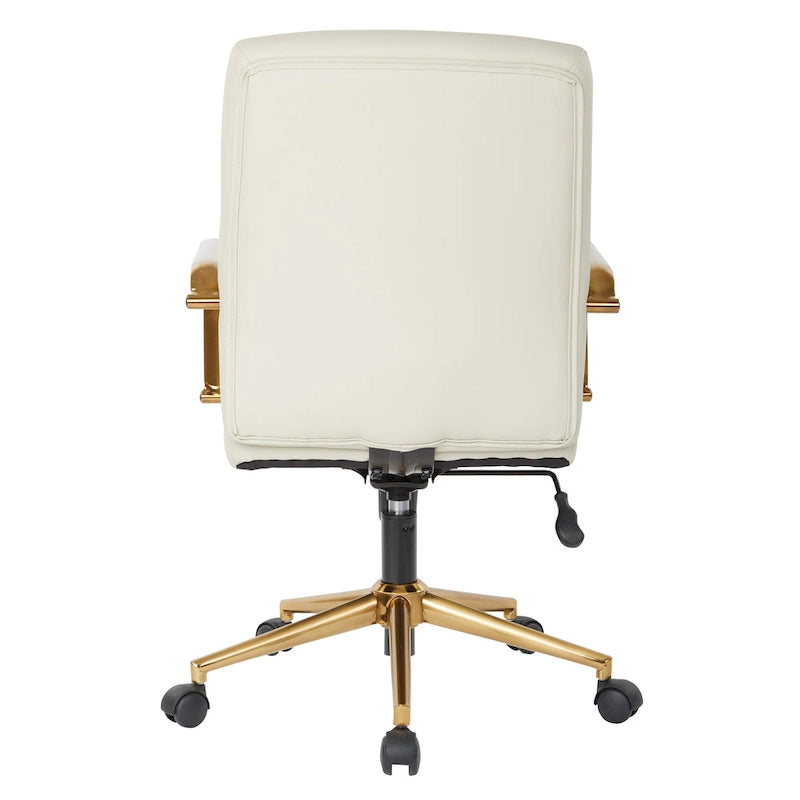 Chaise Baldwin mi-dossier en similicuir