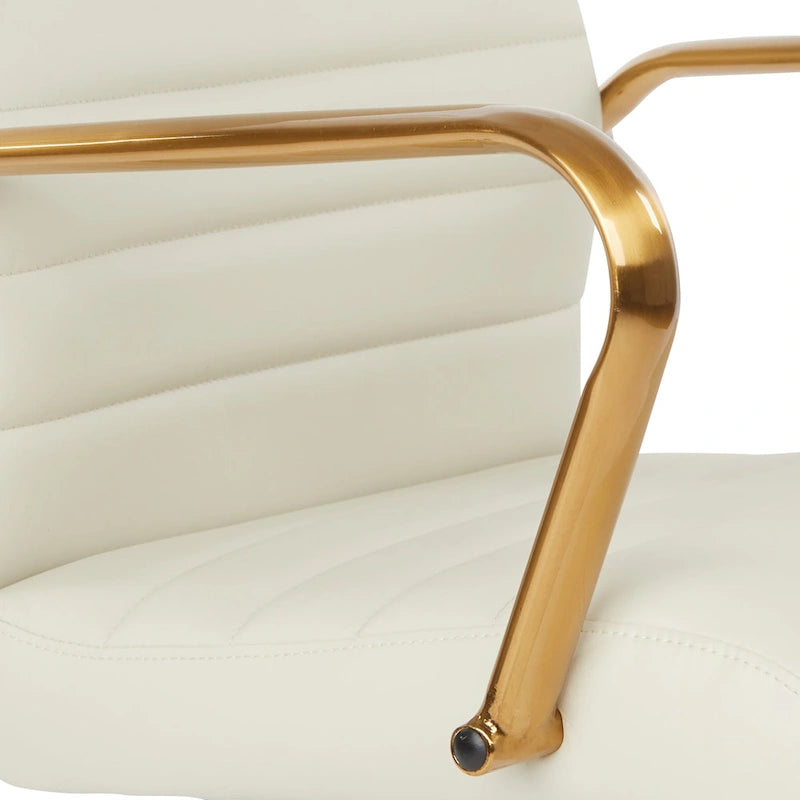 Chaise Baldwin mi-dossier en similicuir