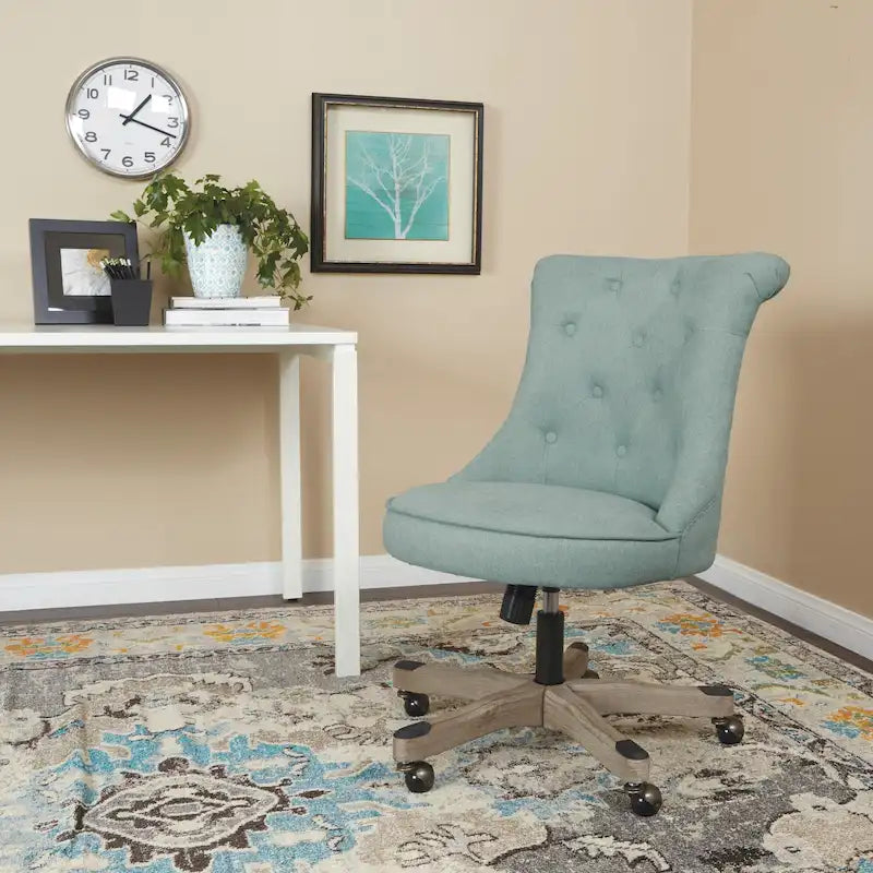 Chaise de bureau capitonnée Joliet Porch & Den