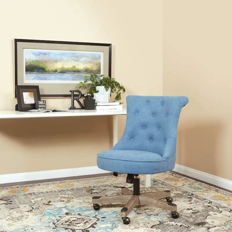 Chaise de bureau capitonnée Joliet Porch & Den