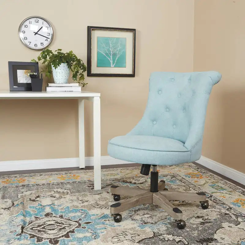 Chaise de bureau capitonnée Joliet Porch & Den