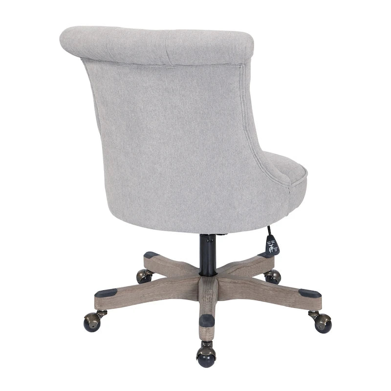 Chaise de bureau capitonnée Joliet Porch & Den