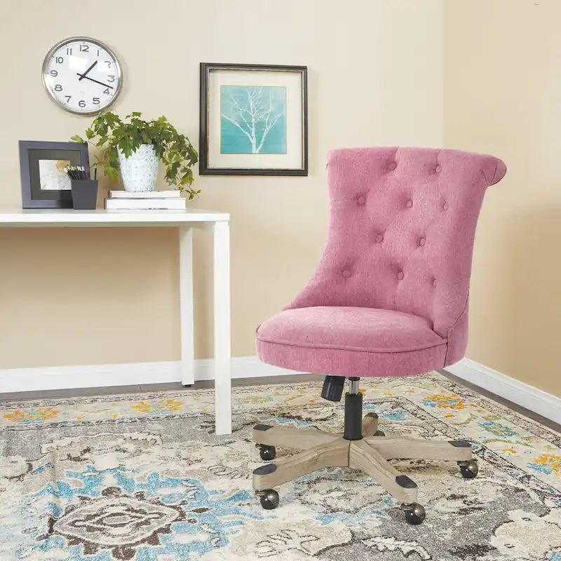 Chaise de bureau capitonnée Joliet Porch & Den