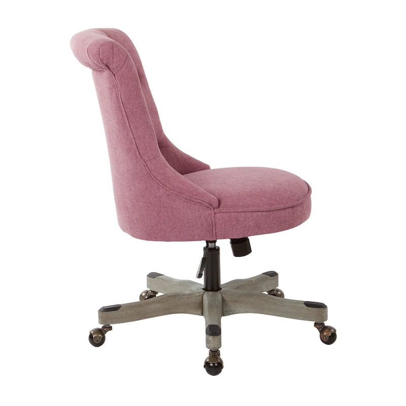 Chaise de bureau capitonnée Joliet Porch & Den
