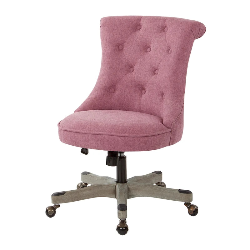 Chaise de bureau capitonnée Joliet Porch & Den