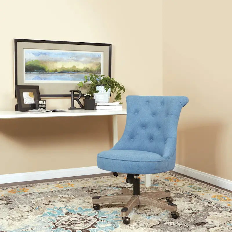 Chaise de bureau capitonnée Joliet Porch & Den