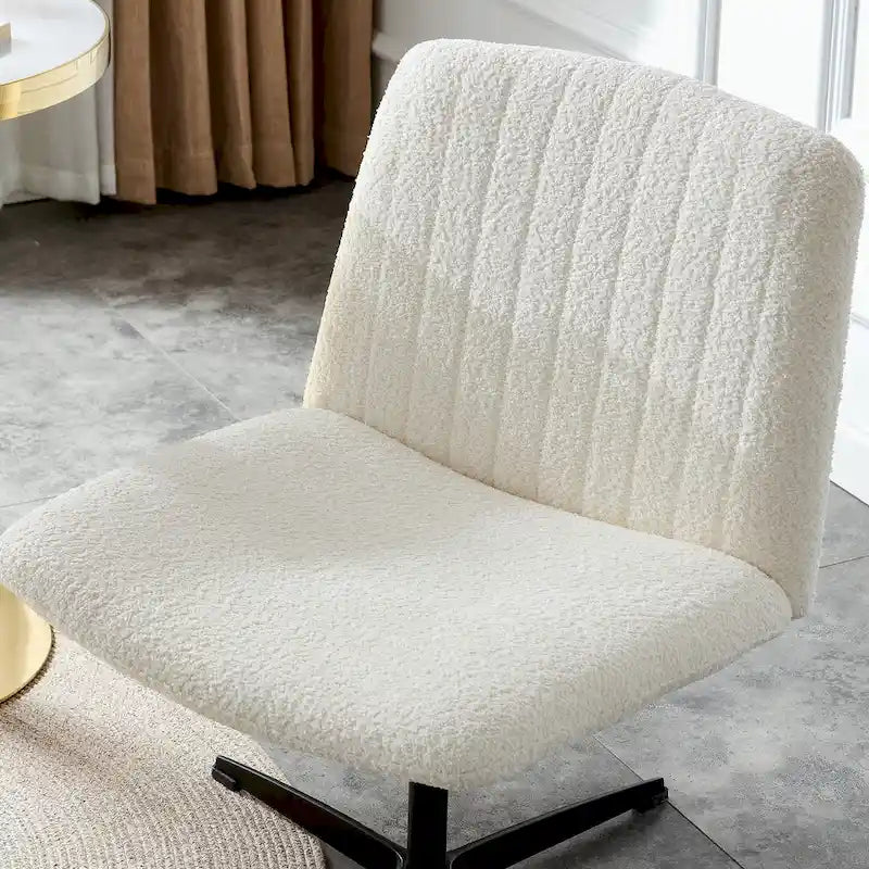 Chaise de bureau pivotante à 360° avec piètement noir