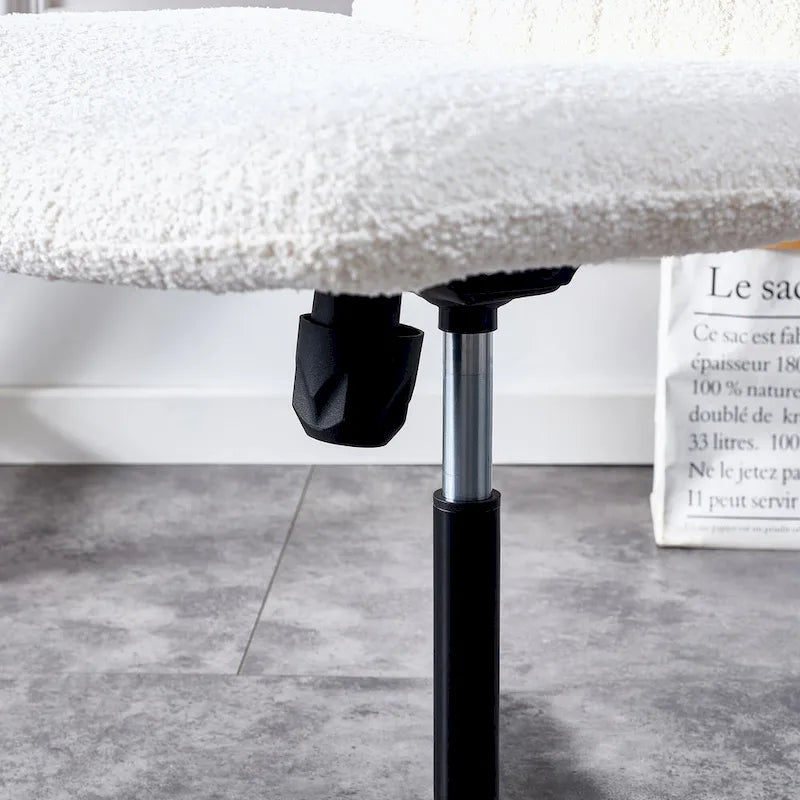 Chaise de bureau pivotante à 360° avec piètement noir