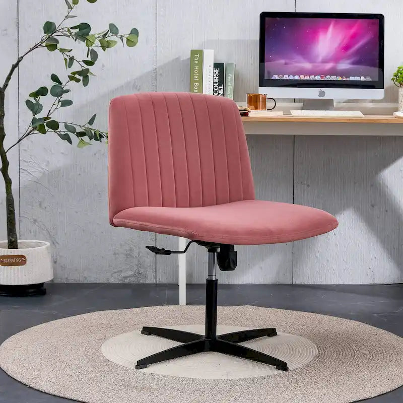 Chaise de bureau pivotante à 360° avec piètement noir
