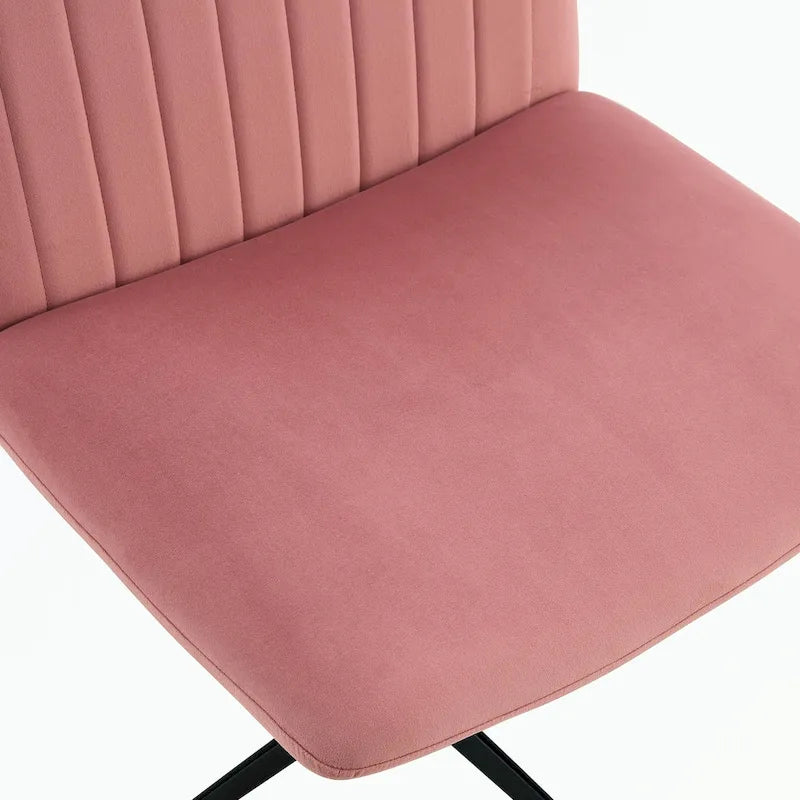 Chaise de bureau pivotante à 360° avec piètement noir