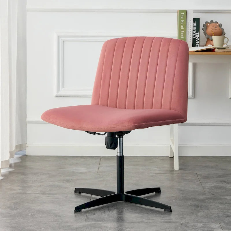 Chaise de bureau pivotante à 360° avec piètement noir