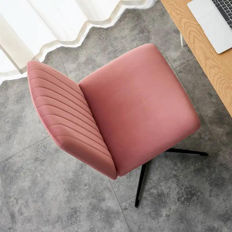 Chaise de bureau pivotante à 360° avec piètement noir