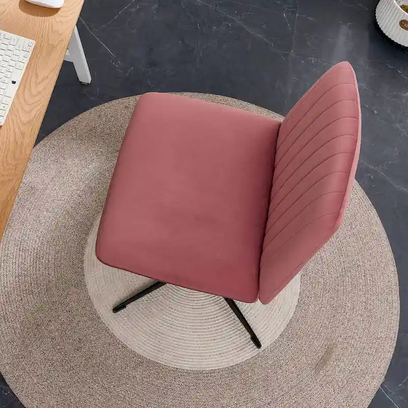 Chaise de bureau pivotante à 360° avec piètement noir