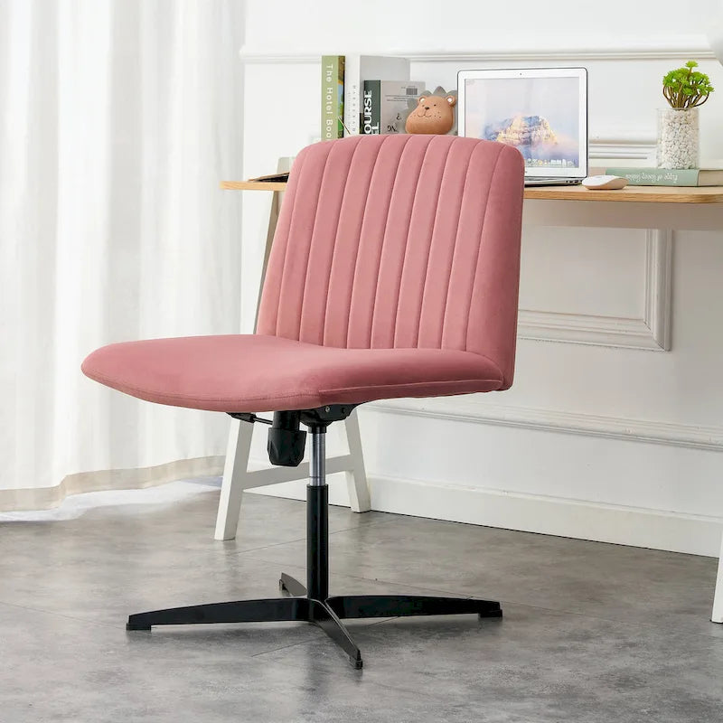 Chaise de bureau pivotante à 360° avec piètement noir