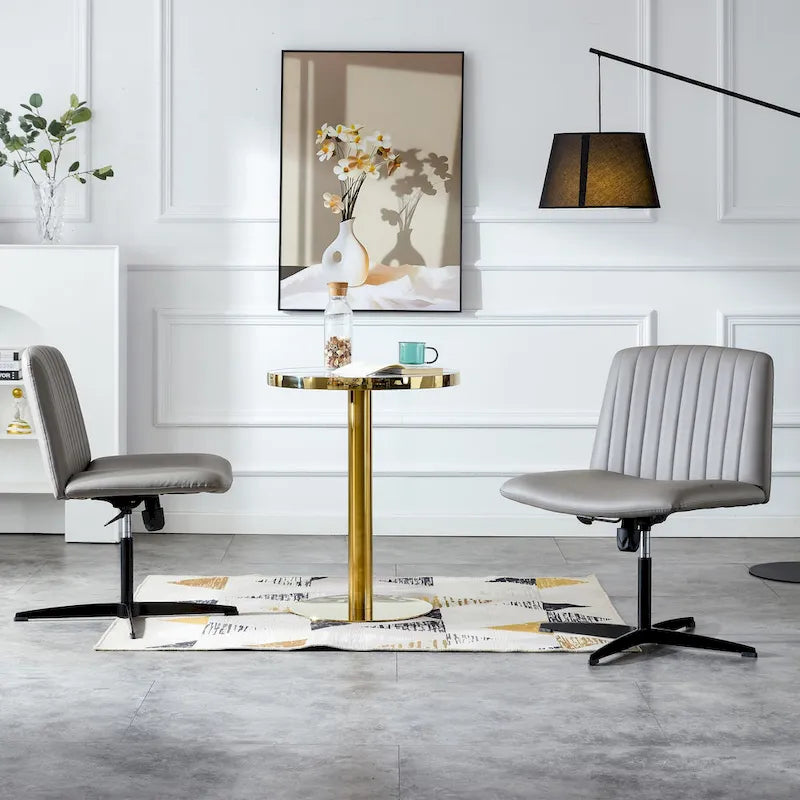 Chaise de bureau pivotante à 360° avec piètement noir