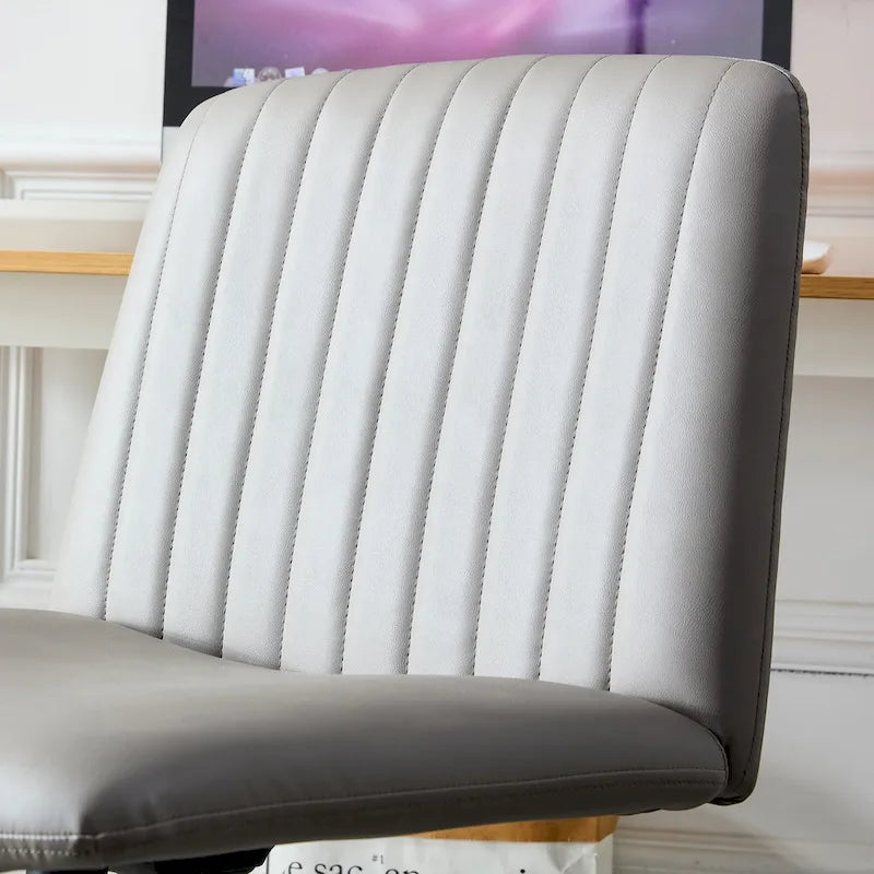 Chaise de bureau pivotante à 360° avec piètement noir